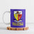 Campione d’Italia Ceramic Mug with Yellow Horse Graphic and Purple Flame Crest - Wonder Print Shop