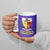 Campione d’Italia Ceramic Mug with Yellow Horse Graphic and Purple Flame Crest - Wonder Print Shop