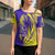 Campione d’Italia Cross Shoulder Shirt with Yellow Horse Graphic and Purple Flame Crest - Wonder Print Shop