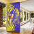 Campione d’Italia Door Cover with Yellow Horse Graphic and Purple Flame Crest - Wonder Print Shop