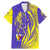 Campione d’Italia Family Matching Mermaid Dress and Hawaiian Shirt with Yellow Horse Graphic and Purple Flame Crest - Wonder Print Shop