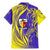 Campione d’Italia Family Matching Mermaid Dress and Hawaiian Shirt with Yellow Horse Graphic and Purple Flame Crest - Wonder Print Shop