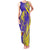 Campione d’Italia Family Matching Tank Maxi Dress and Hawaiian Shirt with Yellow Horse Graphic and Purple Flame Crest - Wonder Print Shop