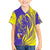 Campione d’Italia Family Matching Tank Maxi Dress and Hawaiian Shirt with Yellow Horse Graphic and Purple Flame Crest - Wonder Print Shop