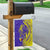 Campione d’Italia Garden Flag with Yellow Horse Graphic and Purple Flame Crest - Wonder Print Shop