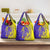 Campione d’Italia Grocery Bag with Yellow Horse Graphic and Purple Flame Crest - Wonder Print Shop