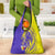 Campione d’Italia Grocery Bag with Yellow Horse Graphic and Purple Flame Crest - Wonder Print Shop