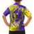 Campione d’Italia Kid Hawaiian Shirt with Yellow Horse Graphic and Purple Flame Crest - Wonder Print Shop