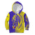 Campione d’Italia Kid Hoodie with Yellow Horse Graphic and Purple Flame Crest - Wonder Print Shop