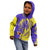 Campione d’Italia Kid Hoodie with Yellow Horse Graphic and Purple Flame Crest - Wonder Print Shop