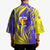 Campione d’Italia Kimono with Yellow Horse Graphic and Purple Flame Crest - Wonder Print Shop