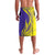 Campione d’Italia Lavalava with Yellow Horse Graphic and Purple Flame Crest - Wonder Print Shop