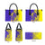 Campione d’Italia Leather Bag with Yellow Horse Graphic and Purple Flame Crest - Wonder Print Shop