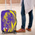 Campione d’Italia Luggage Cover with Yellow Horse Graphic and Purple Flame Crest - Wonder Print Shop