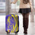 Campione d’Italia Luggage Cover with Yellow Horse Graphic and Purple Flame Crest - Wonder Print Shop