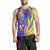 Campione d’Italia Men Tank Top with Yellow Horse Graphic and Purple Flame Crest - Wonder Print Shop