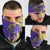 Campione d’Italia Neck Gaiter with Yellow Horse Graphic and Purple Flame Crest - Wonder Print Shop