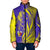 Campione d’Italia Padded Jacket with Yellow Horse Graphic and Purple Flame Crest - Wonder Print Shop