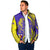 Campione d’Italia Padded Jacket with Yellow Horse Graphic and Purple Flame Crest - Wonder Print Shop