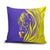 Campione d’Italia Pillow Cover with Yellow Horse Graphic and Purple Flame Crest - Wonder Print Shop