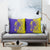 Campione d’Italia Pillow Cover with Yellow Horse Graphic and Purple Flame Crest - Wonder Print Shop