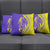 Campione d’Italia Pillow Cover with Yellow Horse Graphic and Purple Flame Crest - Wonder Print Shop