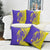 Campione d’Italia Pillow Cover with Yellow Horse Graphic and Purple Flame Crest - Wonder Print Shop