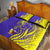 Campione d’Italia Quilt Bed Set with Yellow Horse Graphic and Purple Flame Crest - Wonder Print Shop