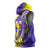 Campione d’Italia Sleeveless Hoodie with Yellow Horse Graphic and Purple Flame Crest - Wonder Print Shop