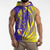 Campione d’Italia Sleeveless Hoodie with Yellow Horse Graphic and Purple Flame Crest - Wonder Print Shop