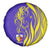 Campione d’Italia Spare Tire Cover with Yellow Horse Graphic and Purple Flame Crest - Wonder Print Shop