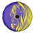 Campione d’Italia Spare Tire Cover with Yellow Horse Graphic and Purple Flame Crest - Wonder Print Shop