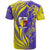Campione d’Italia T Shirt with Yellow Horse Graphic and Purple Flame Crest - Wonder Print Shop