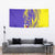 Campione d’Italia Tapestry with Yellow Horse Graphic and Purple Flame Crest - Wonder Print Shop
