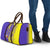Campione d’Italia Travel Bag with Yellow Horse Graphic and Purple Flame Crest - Wonder Print Shop