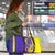 Campione d’Italia Travel Bag with Yellow Horse Graphic and Purple Flame Crest - Wonder Print Shop