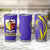 Campione d’Italia Tumbler Cup with Yellow Horse Graphic and Purple Flame Crest - Wonder Print Shop