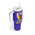 Campione d’Italia Tumbler With Handle with Yellow Horse Graphic and Purple Flame Crest - Wonder Print Shop