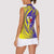 Campione d’Italia Women Sleeveless Polo Shirt with Yellow Horse Graphic and Purple Flame Crest - Wonder Print Shop