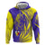 Campione d’Italia Zip Hoodie with Yellow Horse Graphic and Purple Flame Crest - Wonder Print Shop