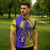 Campione d’Italia Zipper Polo Shirt with Yellow Horse Graphic and Purple Flame Crest - Wonder Print Shop