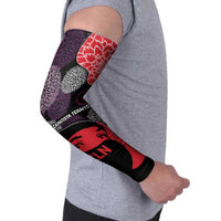 Zapatista Territories Arm Sleeves Mexico with EZLN Masked Face and Floral - Wonder Print Shop