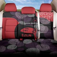 Zapatista Territories Back Car Seat Cover Mexico with EZLN Masked Face and Floral - Wonder Print Shop