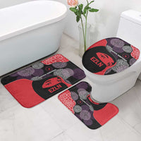 Zapatista Territories Bathroom Set Mexico with EZLN Masked Face and Floral - Wonder Print Shop