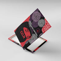 Zapatista Territories Canvas Wall Art Mexico with EZLN Masked Face and Floral - Wonder Print Shop