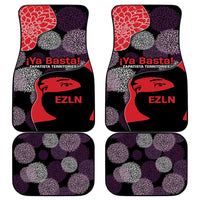 Zapatista Territories Car Mats Mexico with EZLN Masked Face and Floral - Wonder Print Shop