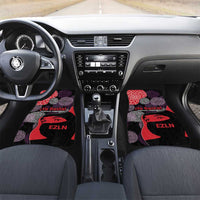 Zapatista Territories Car Mats Mexico with EZLN Masked Face and Floral - Wonder Print Shop