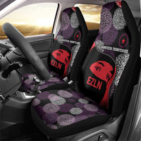 Zapatista Territories Car Seat Cover Mexico with EZLN Masked Face and Floral - Wonder Print Shop