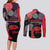 Zapatista Territories Couples Matching Long Sleeve Bodycon Dress and Long Sleeve Button Shirt Mexico with EZLN Masked Face and Floral - Wonder Print Shop
