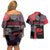Zapatista Territories Couples Matching Off Shoulder Short Dress and Hawaiian Shirt Mexico with EZLN Masked Face and Floral - Wonder Print Shop